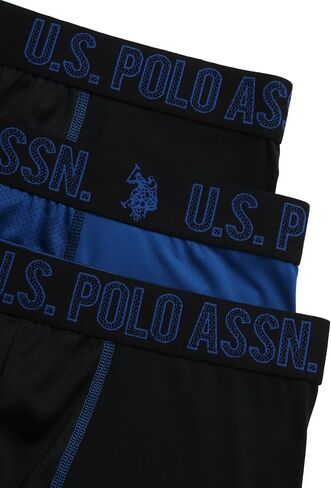 U.S. Polo Assn. Men's Boxer Briefs - 3 Pack Moisture Wicking Performance Underwear Boxers with Contour Fly Pouch (Sizes:S-XL) in Kuwait