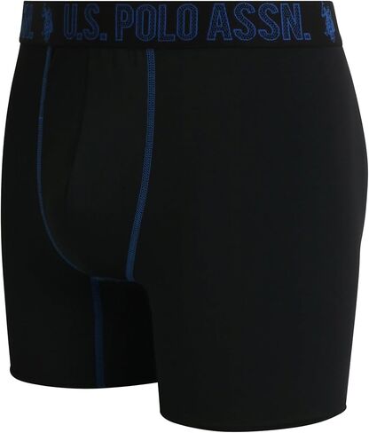 U.S. Polo Assn. Men's Boxer Briefs - 3 Pack Moisture Wicking Performance Underwear Boxers with Contour Fly Pouch (Sizes:S-XL) in Kuwait