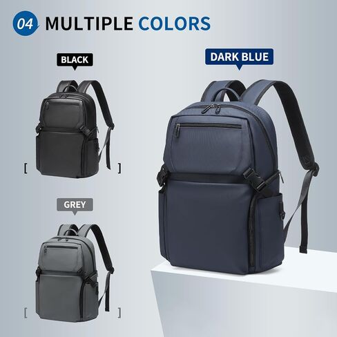Laptop Backpack Airline Approved for Men Fit 16 Inch Oxford Carry on Luggage Weekender Daypack (Black) in Kuwait
