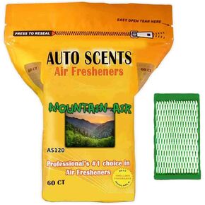 Professional Air Freshener Pads - Remove the Worst Smells with These Heavy Duty Pads (60 Pads per Pack) (Mountain Air)