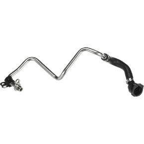 Gates TL272 Turbocharger Coolant Return Line - Aluminum/Rubber x 22" W/O-Ring, Bracket