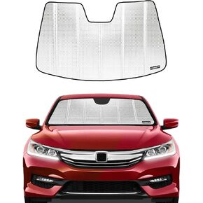 Windshield Sun Shade for 2023-2024 Honda Accord. 2024 Upgrade Reflective Aluminum Film Front Window Sunshade for Maximum Interior Protection