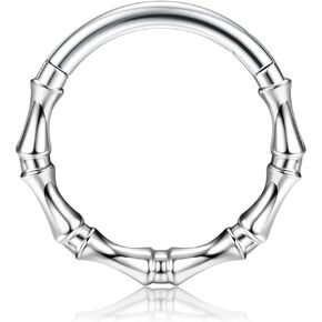 BodyBonita Septum Rings 16G - 316L Stainless Steel Nose Rings Hoops for Women Septum Piercing Jewelry 8mm 10mm