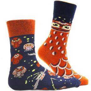 Funny Animal Socks for Women with Cat Sloth Owl Pattern Novelty Crazy Silly Socks for Teens Girls Boys