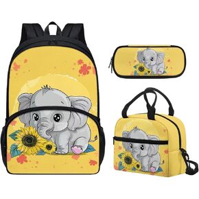 Galaxy Wolf Backpack with Lunch Box for Girls Boys Kids Pencil Case 6-8 8-10 14-16 Teen School Bag Kindergarten Preschool Bookbag Elementary Middle School Backpacks Travel Rucksack