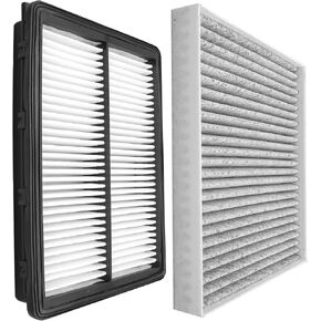 Engine Cabin Air Filter Kit Fit for Palisade 2020 2021 2022 2023 2024 Replace S8C79-AC000 97133S8000 CA11943 28113A9100, Car Air Filter Cabin Filter with Activated Carbon