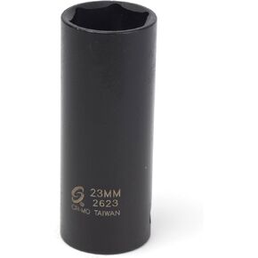 Sunex 2623 1/2-Inch Drive 23-Mm Extra Thin Wall Deep Impact Socket