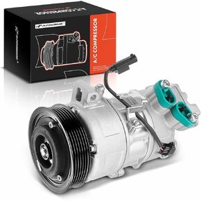 A-Premium Air Conditioner AC Compressor with Clutch Compatible with BMW 320i E90 2005 2012-2013, 120i 2005-2012, 118i 2012-2013, 1.6L 2.0L 2.2L