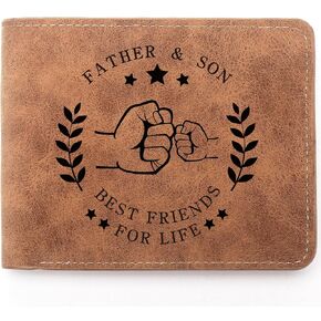 Grandpa Gifts from Grandson,Leather Wallet for Men,Engraved Personalized Leather Wallet,Birthday Gifts,Father's Day Gifts(Grandpa) in Kuwait