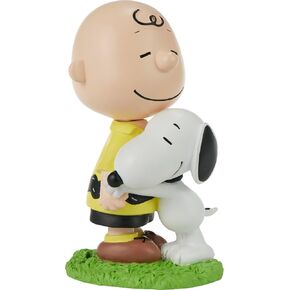 Precious Moments Peanuts Charlie Brown & Snoopy Figurine | Peanuts Happiness is A Warm Puppy Resin Figurine | Peanuts Gift & Décor | Collectible Charlie Brown & Snoopy