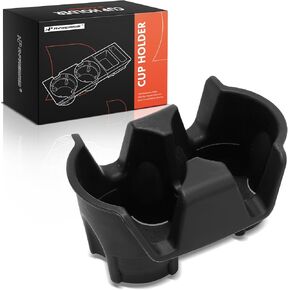 A-Premium Cup Holder Compatible with Jeep TJ Series Wrangler 2001 2002 2003 2004 2005 2006, Center Console, Black