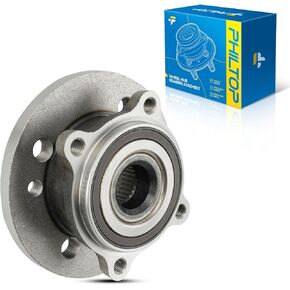 PHILTOP 513309 Front Wheel Hub Assembly Fit for Mini Cooper 2007-2015, 4 Lugs Wheel Hub Bearings W/ABS