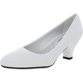 Easy Street Womens Fabulous Closed Toe Classic Pumps, White, Size 9.0