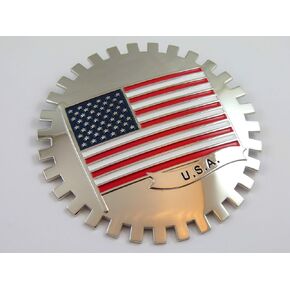 Grille Badge USA Flag for car Truck Grill Mount American Flag