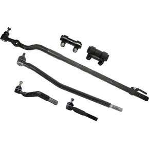PartsW - 6 Pc Suspension & Steering kit Drag Link Tie Rods Assembly Compatible with 4WD Models Fits Ford F-250 Super Duty 1999-2004 4WD Models Ford F-350 Super Duty 1999-2004 4WD Models