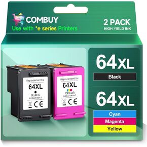COMBUY 245XL 246XL Combo Pack Remanufactured Ink Cartridge Replacement for Canon 245XL 246XL Ink for MG2522 MX490 TR4520 MX492 TS3322 TR4522 TS3122 TS202 MG2922 Printer (Black, Tri-Color, 2-Pack)
