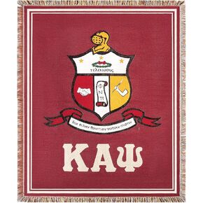 Kappa Alpha Psi Paraphernalia Official Vendor Woven Tapestry Shield Design 51 x 63 Inches