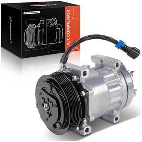 A-Premium Air Conditioner AC Compressor with Clutch Compatible with Kenworth T660 2011-2012, T680 2013-2015/2017-2018, T880 2017-2018 & Peterbilt 365/367 2011-2016, 389 2016, 567 2015-2016, 579, 587