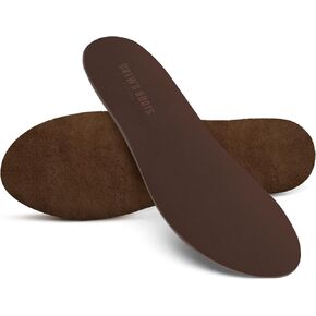 Drew’s Boots Leather Boot Insoles for Men and Women - Shoe Inserts for All-Day Comfort Fit with Moisture and Odor Control - Thick Insoles for Work Boots, Shoes, Sneakers, and Any Footwear in Saudi Arabia