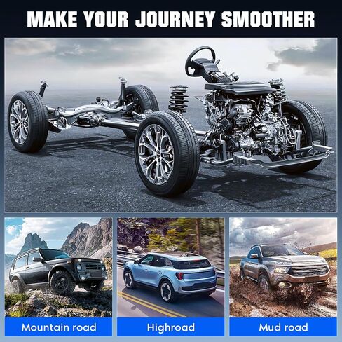 Rear Complete Strut Shock Absorber Fit for Toyota Sienna FWD 2004-2020, Pair of Hydraulic Strut Replace for 344308 in Kuwait