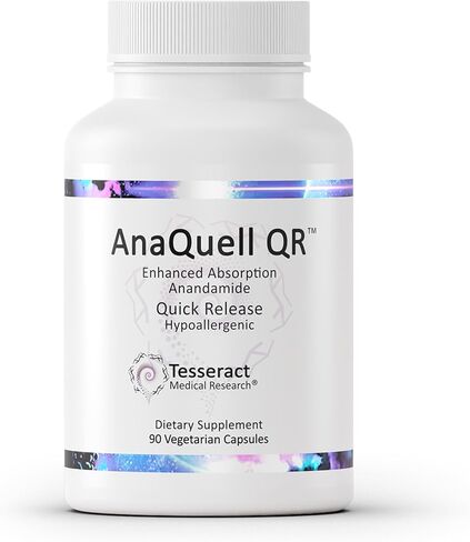 Tesseract Medical Research AnaQuell QR, Stress Relief & Mood Support Supplement, Quick Release L Citrulline & Anandamide, Helps Manage Anxiousness, 45 V-Caps, Size Exclusive to Amazon in Saudi Arabia