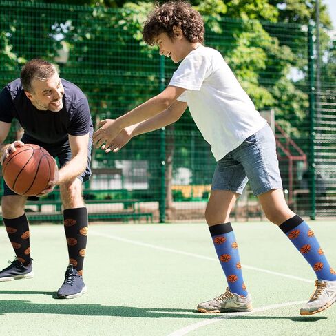 4 أزواج من جوارب كرة السلة اللينة من Vicenpal، جوارب رياضية مبتكرة ومضحكة، هدايا بالجملة لهدايا عيد الميلاد in Kuwait