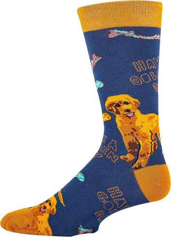 ooohyeah Men's Novelty Funny Crew Socks, Fun Animal Crazy Dress Socks Gifts for Dog Lover, Fits Men's Shoe Size 8-13 in Saudi Arabia