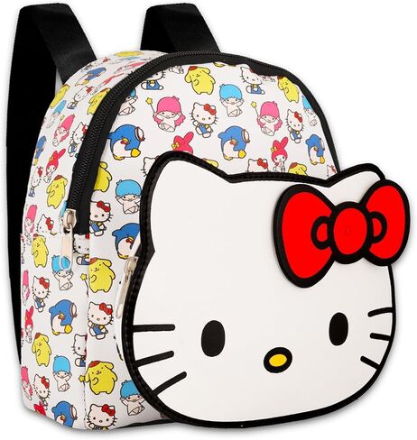 مجموعة محفظة حقيبة الظهر Hello Kitty Mini مقاس 10 بوصات: حقيبة ظهر My Melody Fashion من الجلد الصناعي in Saudi Arabia