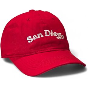 San Diego - Classic Fit Dad Hat, Curved Brim Adjustable Cotton Baseball Cap, Men, Women Golf, Hike, Surf