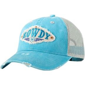 ARIAT Ladies Thunderbird Patch Cap, Blue