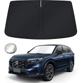 Bestview Windshield Sun Shade Compatible with 2017-2022 Honda CRV CR-V Accessories, Front Window Sun Shade Sun Shade Protective Film Blocks UV Heat, Foldable 2-Layer 210T Material