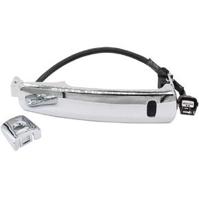 NewYall Front Left Driver Side Outside Exterior Chrome Door Handle with Smart Entry for Nissan Rogue 2010 2011 2012 2013