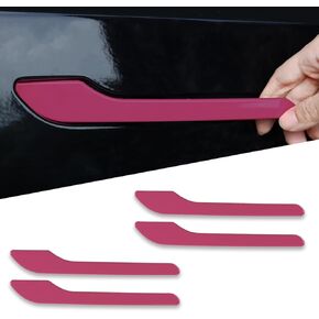 Door Handle Cover FIt for Tesla Model 3/Y 2017-2024, 4 PCS Door Handle Protective Cover for Tesla Accessories (Pink)