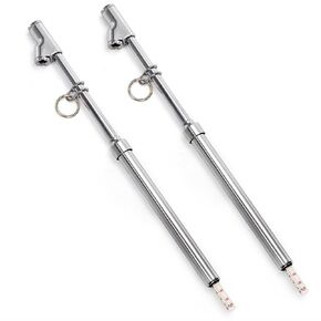 Yopay 2Pack Air Pressure Gauge, Heavy Duty Tire Pressure Gauge, Dual Head Truck Car Auto Service Gage for RV SUV Trailers Camper, 10-150PSI 100-1000KPa Straight-on Foot