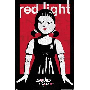Trends International Netflix Squid Game - Red Light Wall Poster, 22.375" x 34", Unframed Version