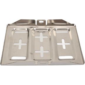 Universal Stainless Steel Battery Tray for Car - Sturdy and Battery Mounting Tray with Fixing Screws