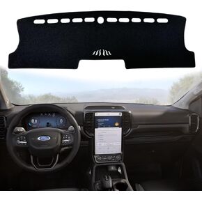Dashboard Cover Pad fit for Ford Ranger 2024 Dash Mat Dashmat Car Sunshade Protection Carpet Center Console Anti-Slip Mat Protective Mats Interior Accessories
