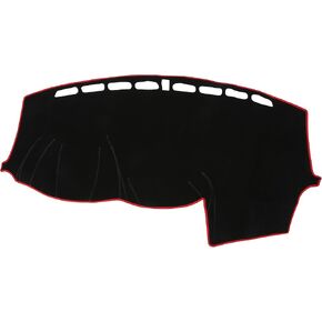 Dash Cover Lower Configuration W/o Audio for Ford Focus Non-Slip | Center Console Dashboard Cover Mat Black Red 1 Pcs