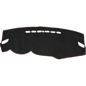 Dash Cover for Mitsubishi Outlander 2014-2017 / Center Console Dashboard Cover/Non-Slip/Suede / 1 Pcs Black Red