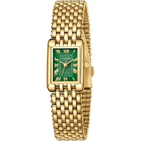 NN BEN NEVIS Gold Watches for Women Dainty Small Ladies Watch with Stainless Steel Strap, Luxury Casual Fashion Square Quartz Waterproof Watch Bracelet Adjustment Tool Included