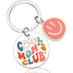 Mom Gifts Funny Mom Gifts From Daughter Son Gifts For Mom New Mom Mother Cool Moms Club Keychain Gift For Moms Birthday Mothers Valentines Day Gifts Cool Mom Keyring