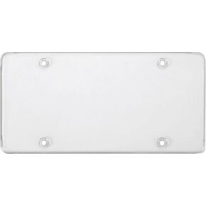Cruiser Accessories 76100 License Plate Frame - Tuf Flat Shield, Clear Plastic