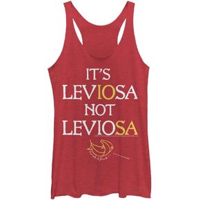 Harry Potter Deathly Hallows Leviosa Women's Fast Fashion Racerback Tank Top