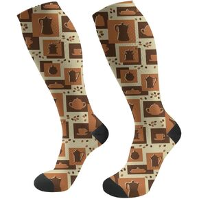 Sports Compression Socks Women Men Knee High Festival Socks For Running Work Support Nurses Pregnancy Travel