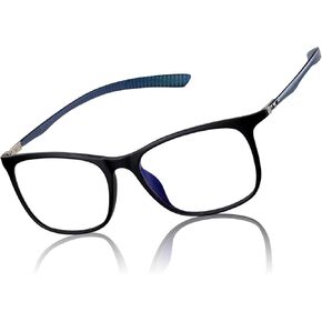 DUCO Luxury Carbon Fiber Temple Eyewear Blue Light Blocking Glasses for Men and Women Glasses for Computer Eye Strain