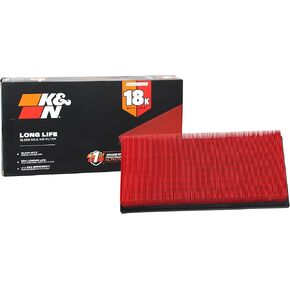 K&N Engine Air Filter: Long Life 18,000 Mile Replacement Air Filter: Compatible with 1994-2002 DODGE/CHEVROLET (Ram 2500, Ram 3500, Ram 1500, Camaro), KNA-2084