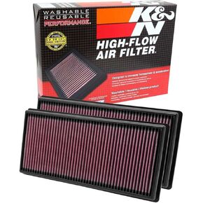 K&N High-Flow Original Lifetime Engine Air Filter: Increase Power & Towing, Washable, Premium, Replacement Air Filter: Compatible with 2009-2018 Land Rover V6/V8 (Discovery, Range Rover, LR4), 33-2446