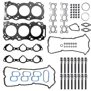 Head Gasket Set with Bolts Kit Compatible with 2005-2020 Nissan Frontier Pathfinder Xterra NV 1500 2500 3500 Suzuki Equator 4.0 L DOHC VQ40DE Head Gasket Kit HS26370PT ES72900