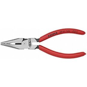 KNIPEX Tools - Needle-Nose Combination Pliers (0821145SBA) , Red