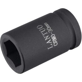 uxcell 1" Drive by 33mm 6-Point Impact Socket, CR-MO 80mm Length, Standard Metric Sizes